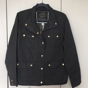 J.Crew Resin-Coated Twill Jacket